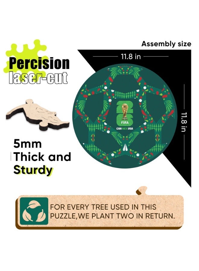 FIFA World Cup Official FIFA World Cup 2026 Wooden Puzzle – Mexico Football | Licensed Puzzle Gift for Adults - Image 4